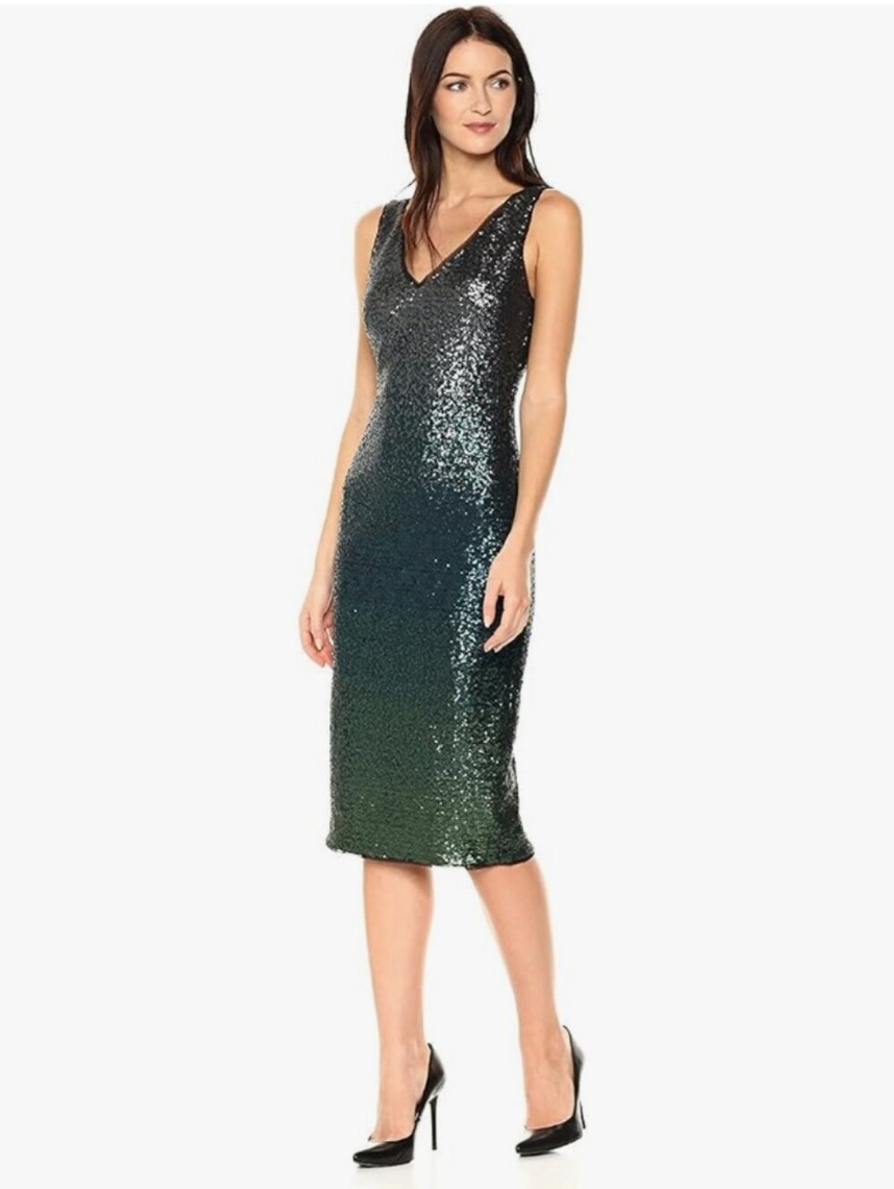 NWOT Ombre Sequin Cocktail Dress